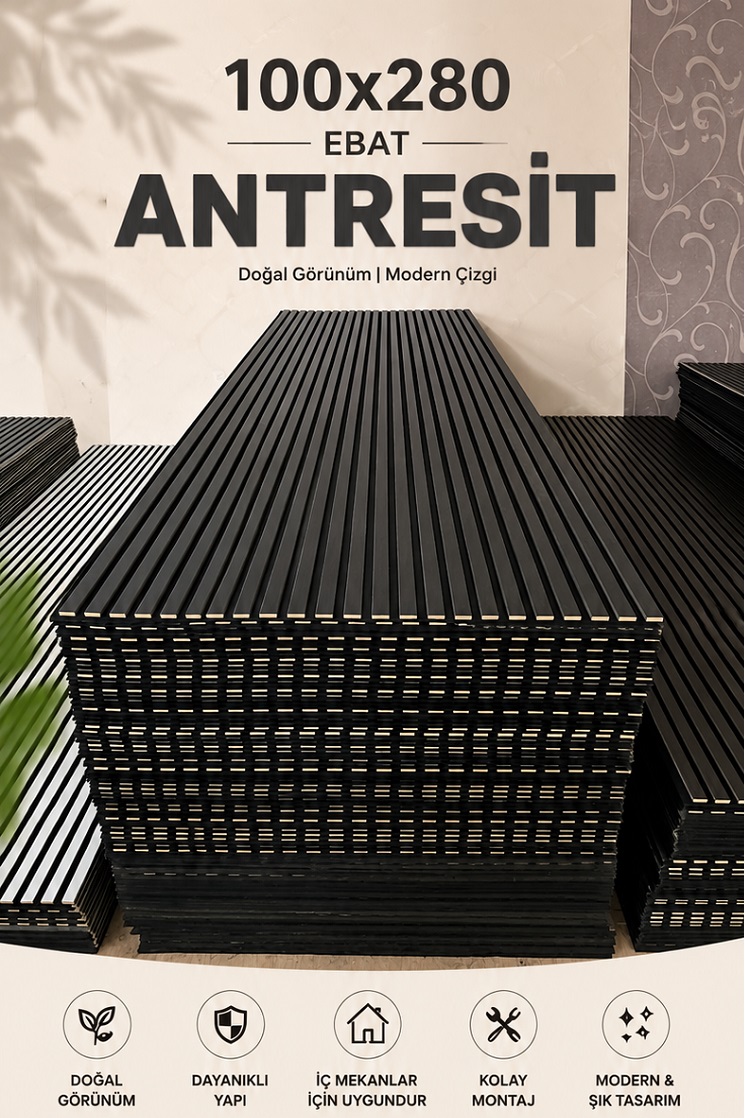 AKUSTİK PANEL-ANTRESİT